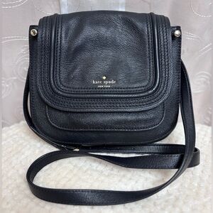 Kate Spade Pratt Street Rianne Black Textured Crossbody Bag